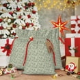 thumbnail image 6 of Naloa Leaves Drawstring Christmas Bags, 3D Xmas Gift Bags, Christmas Wrapping Bags, Xmas Goodie Bags, Treat Pouch Bags, Party Favor Bags-Medium, 6 of 9