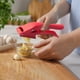 thumbnail image 5 of Fiudx Prensa de Ajo, Balancín Ergonómico de Acero Inoxidable, Cortador de Ajo Fácil de Limpiar, Picador Versátil para Salsas y Aderezos, Esencial de Cocina para Cocineros Caseros, Idea de Regalo Perf, 5 of 5