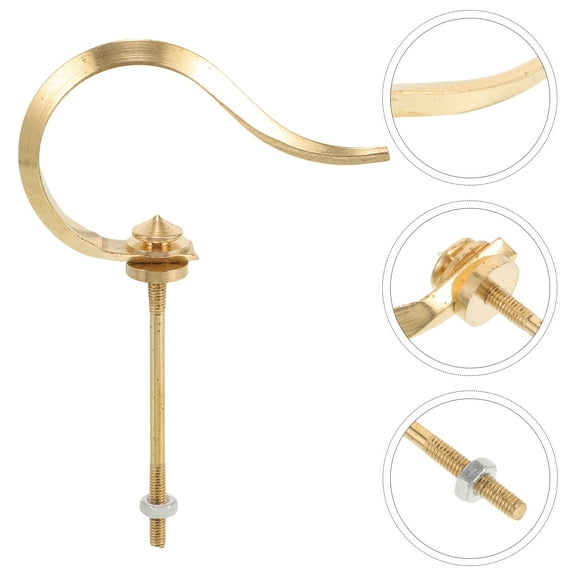 TOYMYTOY 1Pack Brass Hooks for Hanging Pet Cage Accessories Golden Small and Refined Practical Design