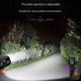 thumbnail image 3 of Luz de antorcha, linterna con luz blanca cálida 3000k-3500k penetración fuerte y linterna amarilla con zoom de 1 modo para visión nocturna, 3 of 4