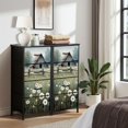 thumbnail image 6 of Dresser for Bedroom with 4 Storage Drawers Farmhouse Dandelion Rustic Flower Barn Wooden Fence Dandelions Grass Dressers Chest of Drawers Steel Framed Fabric Closet Organizers for Entryway, 6 of 7