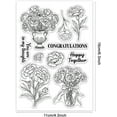 thumbnail image 6 of 1sheet Spring Carnation Clear Stamps Flowers Bouquet Vase Silicone Clear Stamp Seals Leaves Transparent Stamps for DIY Scrapbooking Cards Making Photo Album Journal, 6 of 8