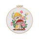 thumbnail image 4 of 4 Sets Embroidery Kit for Beginners Adults, Hand Embroidery Kit Includes Agaric, Hoop, Color Threads, Tools, 4 of 5