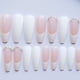thumbnail image 3 of Blanco/Rosa/Diamante, 24 Piezas 6 Tamaños Diferentes Uñas Postizas y Cápsulas, Cápsulas de Uñas Acrílicas para Nail Art Uñas Artificiales Largas con Caja Uñas Postizas Acrílicas, Natural Completo brillar  Electrónica, 3 of 5