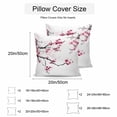 thumbnail image 3 of Waterproof Throw Pillow Covers Set of 2, 16x16 Inch Cherry Blossoms Decorative Pillowcases Outdoor Pillow Slip Cushion Covers Set for Couch Tent Pink Pastoral Modern Gradient Spring, 3 of 7