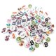 thumbnail image 4 of 100 Piezas de Botones de Impresos, Botones de Manualidades con Números para Coser DIY, álbum de Recortes Macarena Botones de madera impresos, 4 of 7