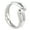 Silver, variant on Teardrop Shaped Open Statement Bangle Fashionable Wristwear Trendy Women's Jewelry for Casual and Formal