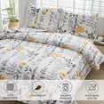 thumbnail image 4 of Jessy Home Full/Queen Quilt Yellow Floral Bedding Set Microfiber Bedspread Coverlets for Beds, 4 of 8