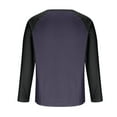 thumbnail image 5 of 2025 Henley Shirts for Men Raglan 3/4 Sleeve Baseball TShirts Fall Casual Cotton Sport Athletic Tee Tops, 5 of 7