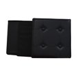 thumbnail image 3 of Nola Home Simili Cuir Pliant Rangement Pouf Carré Pied Repos Cube, 3 of 4