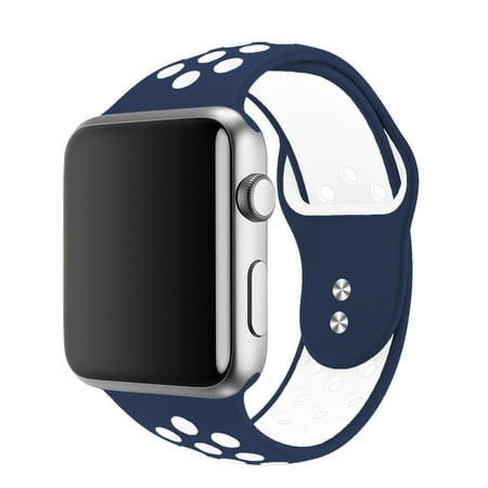 Silicone Sport Edition Replacement Watch Band for 38/40mm Apple Watch Series 1-4 (19-Colors)