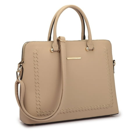 - Dasein Front Stitching Women's Shoulder Briefcase