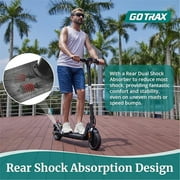 Gotrax APEX MAX Adult Electric Scooter with 8.5 Honeycomb Tire, 18mph & 14 miles Range, 500W Peak, 264 lbs Max Load, Matt Black