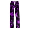 thumbnail image 6 of Evdexr Halloween Pajamas for Women 2026 Pumpkin Ghost Jack O Lantern Printed Pajama Pants Drawstring Wide Leg Palazzo Trousers Holiday Lounge Breathable Pants L, 6 of 7