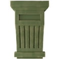 thumbnail image 3 of Ekena Millwork 4 1/4"W x 4 1/4"D x 7"H Fluted Wood Vintage Decor Corbel, Restoration Green, 3 of 6