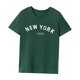 thumbnail image 3 of Camiseta para mujer verano suave cuello redondo camisa para mochilero calle playa deportes Verde, 3 of 7