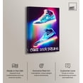 thumbnail image 2 of Chase Your Dreams Sneaker Glow Canvas Neon Art Prints by Art Remedy, Gallery Wrapped, 20" x 30", 2 of 7