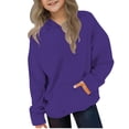 thumbnail image 4 of breaise Hoodie for Kids Long Sleeve Sweatshirt Boy and Girls Hooded Pullover Casual Solid Color Fall Sweatshirts, 4 of 9