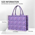 thumbnail image 3 of Large Capacity Tote Bag,Purple Butterfly Pattern Handbag Fashion Luxury Tote Bag,15.7"x13"x 5.1" Inches,Laptop Compatible, 3 of 6