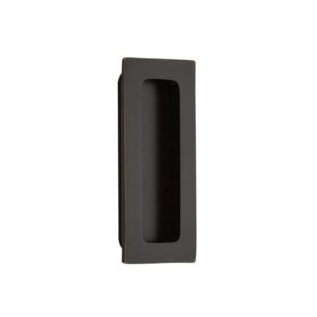 6 in. Modern Rectangular Flush Pull, Oil Rubbed Bronze