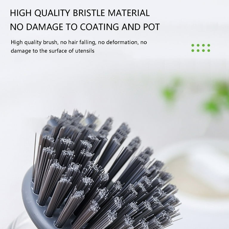 Gwong Palm Scrubber Multifunctional Portable Ped Kitchen Soap Dispensing Palm Brush for Home(Type 1), Size: 1 Pcs Palm Brush, Other