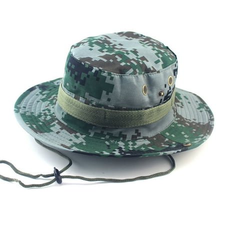 WQJNWEQ Clearance Mens Outdoor Hats Outddor Sun Hat Bucket Hat Unisex Summer Bush Fishing Hiking Round Camouflage Cap