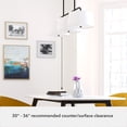 thumbnail image 4 of Hunter Fans - Cottage Hill - 6 Light Linear Chandelier In Modern Style-11 Inches, 4 of 7