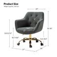 thumbnail image 7 of HULALA HOME Galera Swivel Task Chair with Height Adjustable by  GREY, 7 of 7
