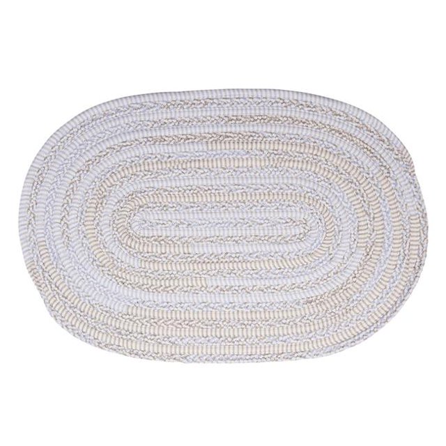 Colonial Mills Rug LA02R024X048 2 x 4 ft. Bella Braided Nursery Rug Blue Grey
