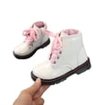 thumbnail image 3 of Luiryar Girls Boys Martin Boots Side Zipper Lace-Up Non-Slip Ankle Boots, 3 of 9