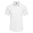 thumbnail image 4 of GENTS BLISS Short Sleeve Mens Dress Shirts Casual Solid Shirts for Men Regular Oxford Tops with Pocket, 4 of 10