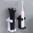 thumbnail image 3 of Toothbrush Holder Wall-mounted Punch Free Easy to Install Multifunction Electric Shaver Storage Rack Daily Use, 3 of 8