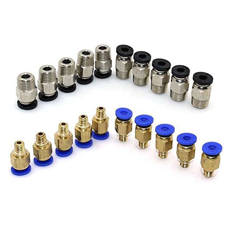 Pneumatic Connector PC4-M6 for Bowden Extruder Quick Coupler Straight Fitting Pneumatic Connector PC4-M6 for Bowden Extruder Quick Coupler Straight Fitting