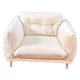 thumbnail image 2 of Sillón de casa de muñecas, 10 x 8 x 6,5 cm, escala 1:12, muebles para casa de muñecas, elegante sala de estar. Blanco, 2 of 9