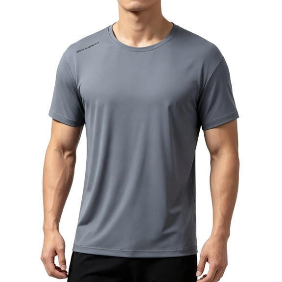 Havenx Short Sleeve Upf 50 T-Shirt for Men Sun Protection Fast Dry Shirt Moisture Wicking T-Shirts Casual Loose Fit Athletic Workout Soft Basic Tops Tee,Dark Gray S