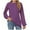 Purple, variant on TYGHBN Ladies Autumn and Winter Lace Patchwork Round Neck Loose Long Sleeves Short Sleeve Sports Shirts Women Sports T Shirt Long Sleeved Tops Womens Sleeve Pack Long Sleeve Tees for Women Pack Shirt