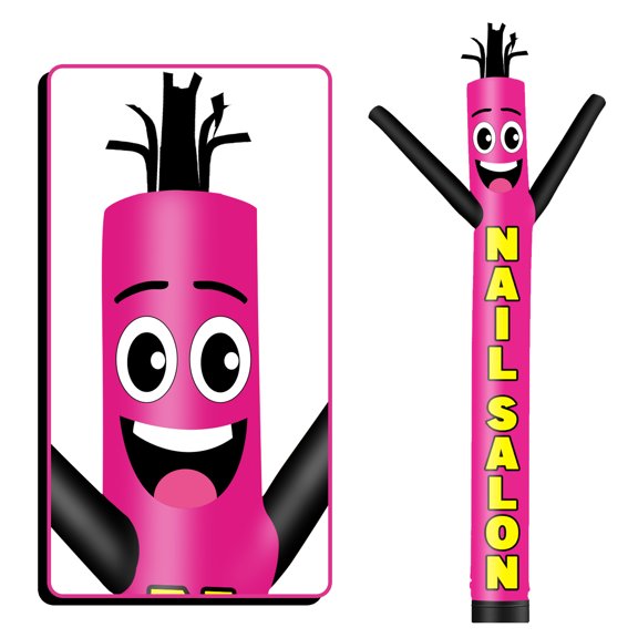 Inflatable tube man nail salon wacky wavy dancing guy for outdoor decoration advertising business promotion (blow but not included)
