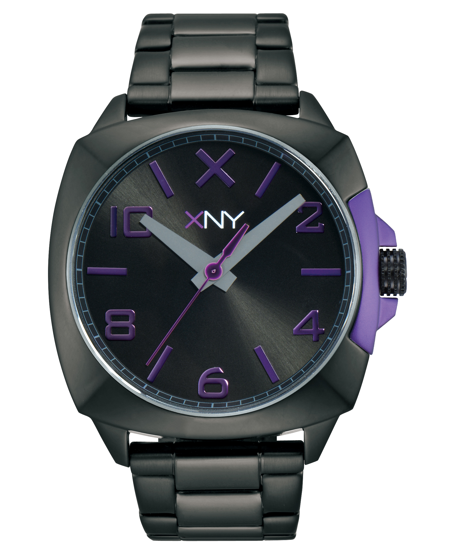 XNY Women's BlackTone Stainless Steel Bracelet Watch BV8101X1