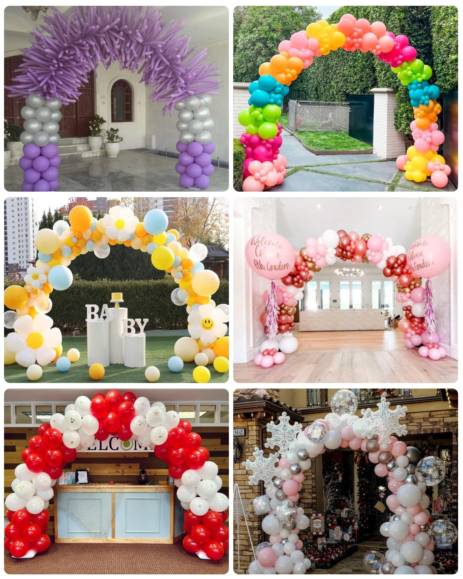 Balloon Arch Kit Adjustable Frame Backdrop for Party