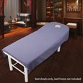 thumbnail image 1 of Cosmetic salon sheets SPA massage bed table cover sheets with hole, 1 of 2