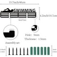 thumbnail image 4 of Medal Holder Sport Swimming Swimmer Olympic Games Medals Display Stand Wall Mount Hanger Decor Medal Holders for Runners for Home Badge Storage 3 Rung Medalist Over 60 Medals, 4 of 9