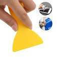 thumbnail image 5 of Herramienta limpiadora de ventanas, raspador de plástico para coche, escurridor de envoltura de vinilo, raspador triangular amarillo, pegatina de película para teléfono móvil, 4 Uds., 5 of 5
