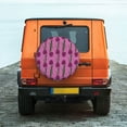 thumbnail image 2 of Fotbe Tulips Flowers Spare Tire Cover Thickening Universal Fit for Jeep, Trailer, RV, SUV, Truck, Tough Tire Wheel Soft Cover-17 inch, 2 of 8
