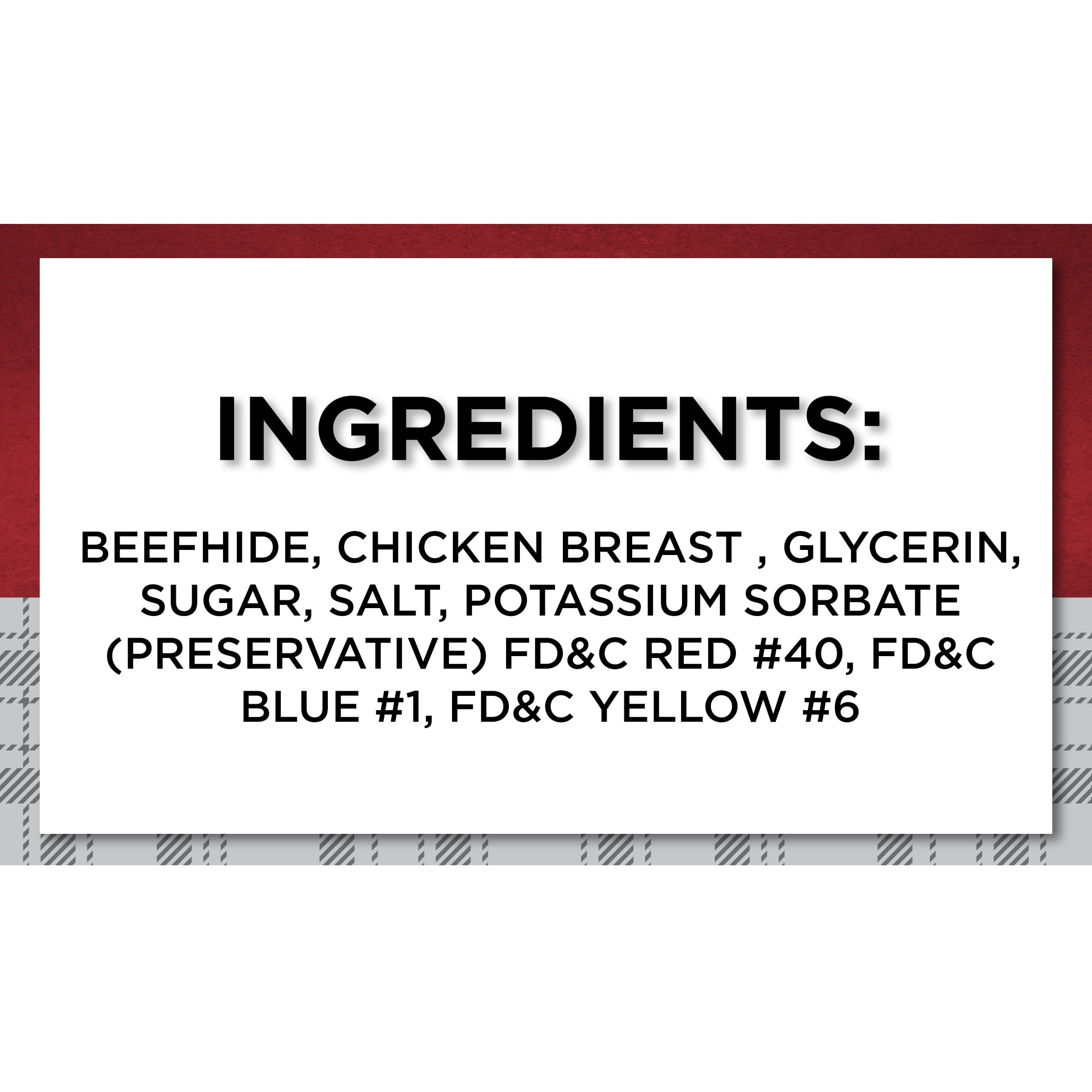 Ol'Roy Rawhide Chicken Sticks, Dog Treats, Beefhide Twists Chicken Flavor 23.6 oz, 5 inch, 100 Count
