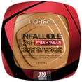 thumbnail image 3 of (2 pack) L'Oreal Paris Infallible Fresh Wear 24 Hr Powder Foundation Makeup, 330 Hazelnut, 0.31 oz, 3 of 15