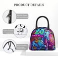 thumbnail image 4 of Disketp Neon Free Play Bolsa Térmica para Almuerzo, Lonchera con Abertura Amplia y Gran Capacidad, Organizador Reutilizable para Mujeres, Hombres y Adultos, 4 of 6
