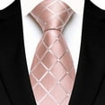 thumbnail image 3 of Skymirror Business Tie Square Geometric Design Solid Color Smooth Satin Formal Tie Casual Necktie Street Events Weddings Accessories, 3 of 8
