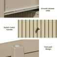 thumbnail image 4 of May in Color Beige 6 Drawer Dresser, Fluted Modern Chest of Drawers for Bedroom, 4 of 7