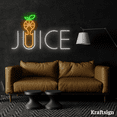 thumbnail image 4 of Craftnamesign Juice Neon Sign,Orange LED Sign,Fruit Shop Decor,Shop Signs, 4 of 4