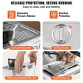 thumbnail image 5 of Vevor BZDYSKFJYMKAH5JSRV1 15 Bar Semi-Automatic Espresso Coffee Maker with Milk Frother Steam Wand, 5 of 11